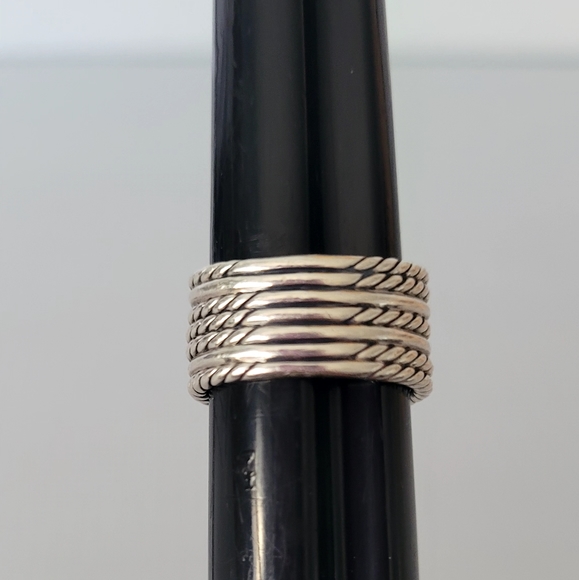 David Yurman Two-Tone Double X Crossover Ring, Price is firm. - Picture 6 of 10